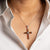 Amber Cross Necklace