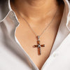 Amber Cross Necklace