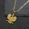 Polish Eagle Unisex Gold Necklace