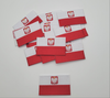 Polish Flag with Eagle Coat of Arms Iron On Patch