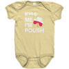 Kiss me I'm polish baby bodysuit-multiple colors