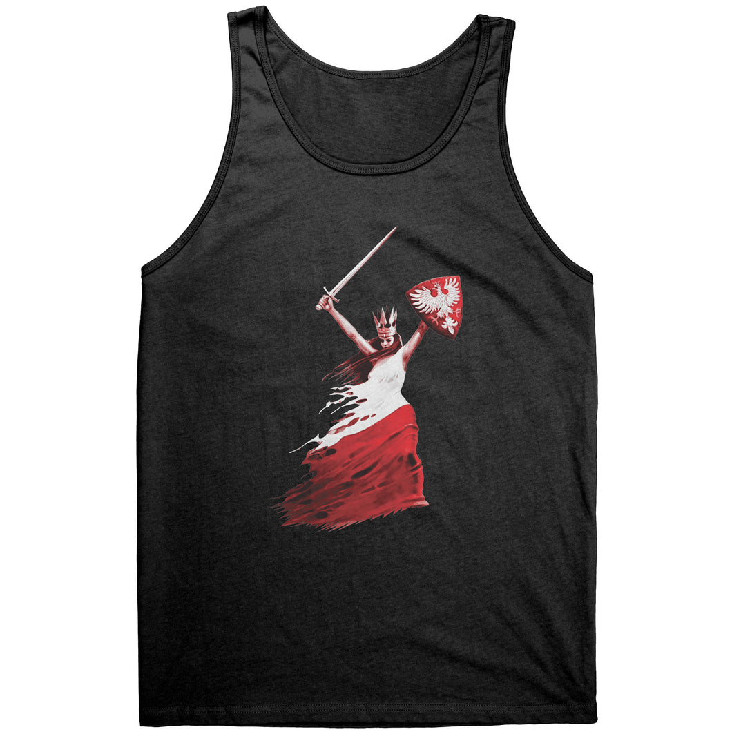 Polish Woman Warrior unisex tank