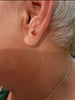 Amber Sterling Silver Small Stud Earrings