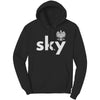 Sky with Eagle Last Name Hoodie