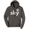 Sky with Eagle Last Name Hoodie