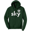 Sky with Eagle Last Name Hoodie
