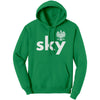 Sky with Eagle Last Name Hoodie