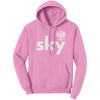 Sky with Eagle Last Name Hoodie