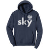 Sky with Eagle Last Name Hoodie
