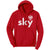 Sky with Eagle Last Name Hoodie
