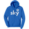 Sky with Eagle Last Name Hoodie