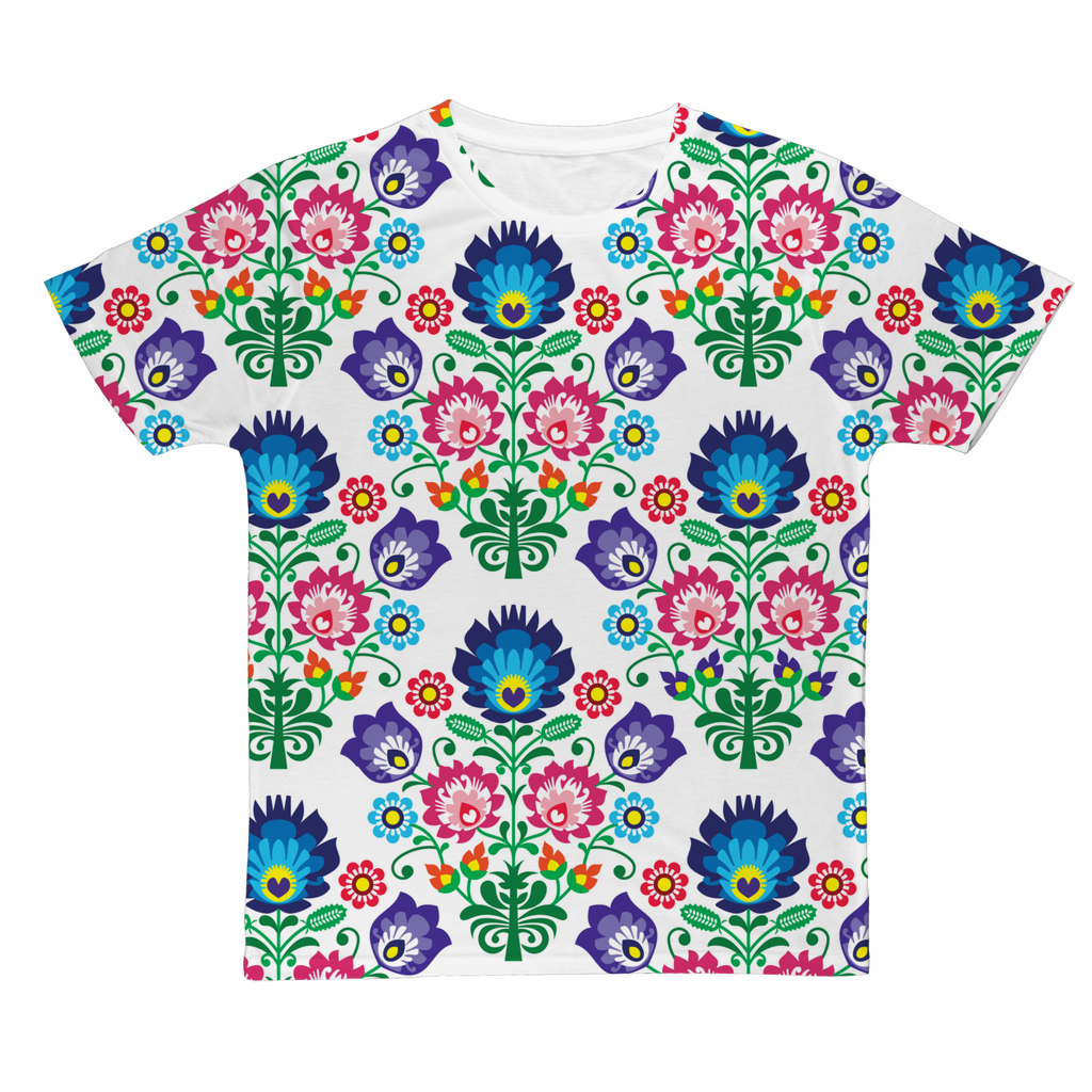 Feminine Floral ﻿Classic Sublimation Adult T-Shirt