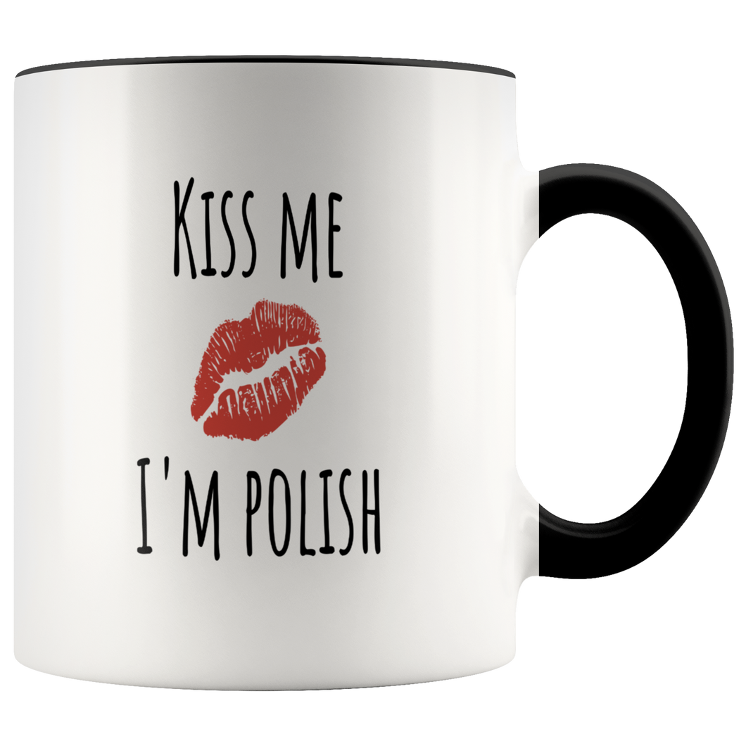 Kiss Me I'm Polish Mug