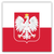 Polish Flag Square Metal Fridge Magnet - My Polish Heritage