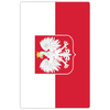 Polish Flag Rounded Fridge Magnet - My Polish Heritage