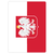 Polish Flag Rounded Fridge Magnet - My Polish Heritage