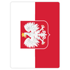 Polish Flag Rounded Fridge Magnet - My Polish Heritage
