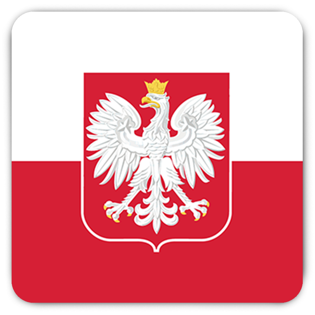 Polish Flag Rounded Fridge Magnet - My Polish Heritage