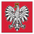 Polish Eagle Square Metal Fridge Magnet - My Polish Heritage