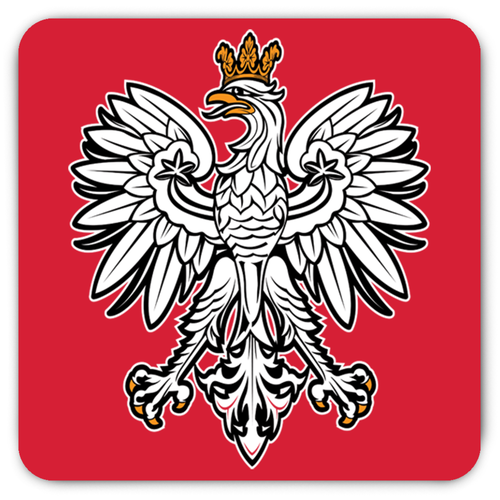 Polish Eagle Rounded Fridge Magnet - My Polish Heritage