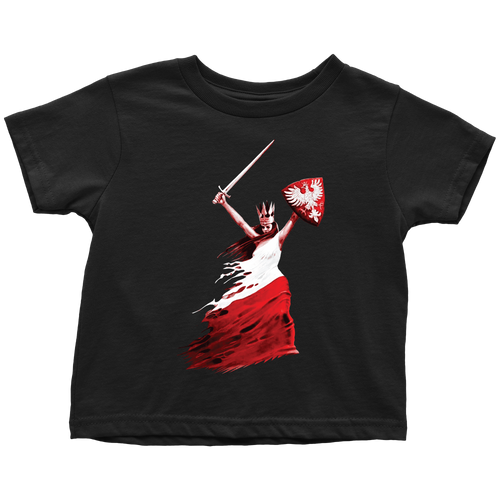 Polish Woman Warrior Toddler Shirt
