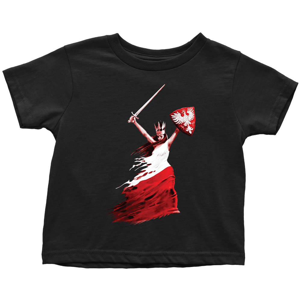 Polish Woman Warrior Toddler Shirt