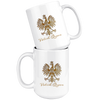 Polish Queen Gold Eagle Coffee Mug. 11oz and 15oz