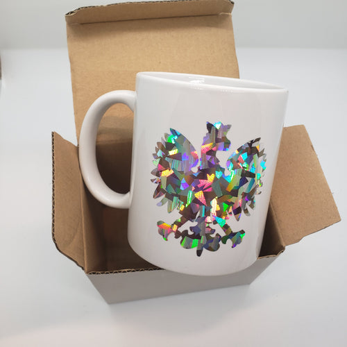 NEW! Holographic Polish Eagle 11oz Mug. Ready to Ship.