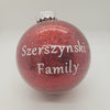 Handmade Glitter Merry Christmas Ornaments. In Polish