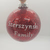 Handmade Glitter Merry Christmas Ornaments. In Polish