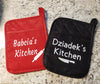 Handmade Pot Holder/Oven Mitts. Babcia's/Dziadek's Kitchen