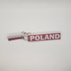 Poland Flag Keychain with Keyrings