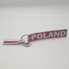 Poland Flag Keychain with Keyrings