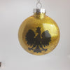 Handmade Glitter Polish Eagle Christmas Ornaments.