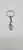 Saint Faustina Divine Mercy Metal Charm Keychain