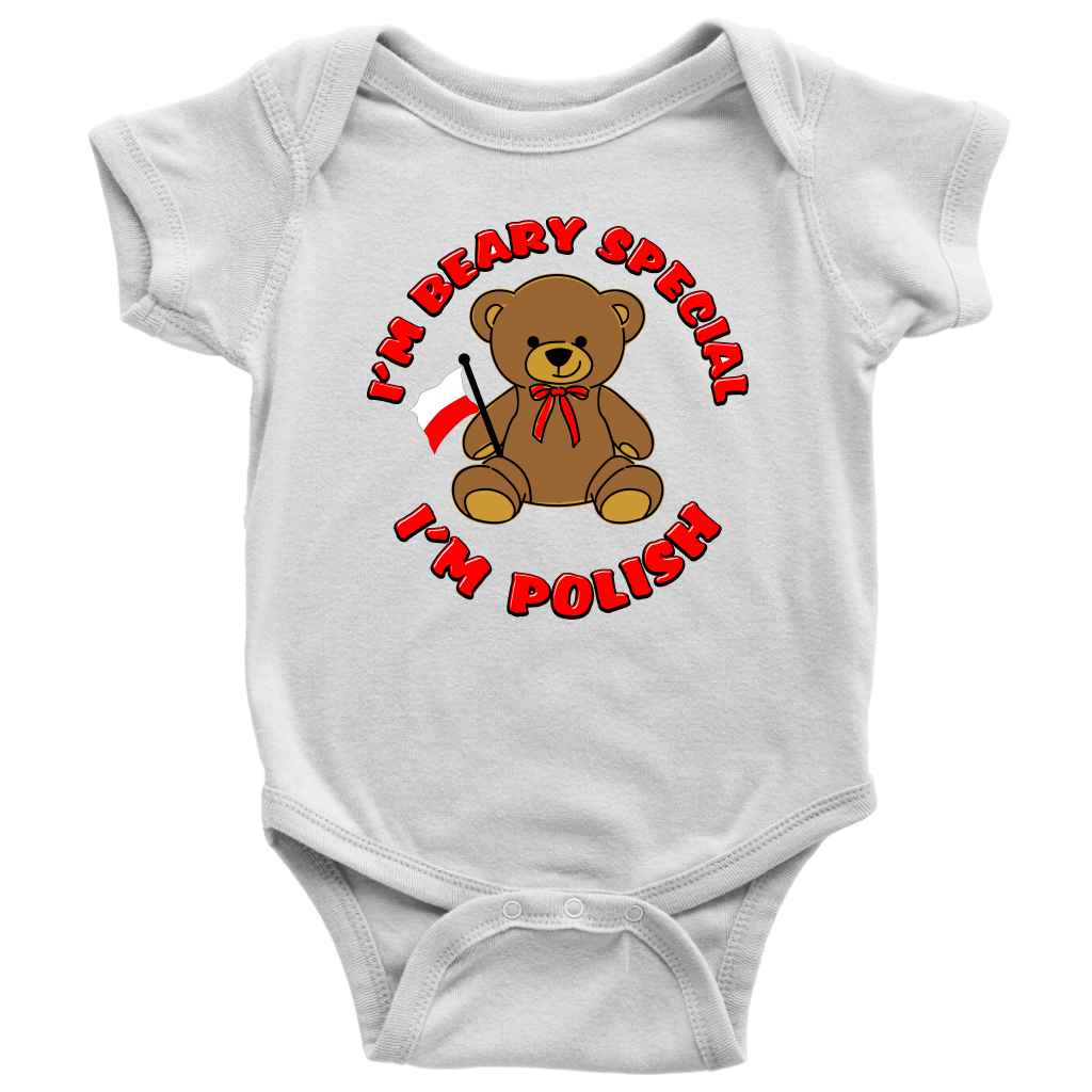 I'm Beary Special I'm Polish Baby Onesie - My Polish Heritage