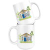 Polish Painted Village White 15oz Mug