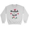 Wesołych Świąt with Ornament Design Crewneck Sweatshirt. Light Colors