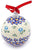 Polish Pottery Christmas Ball Ornament