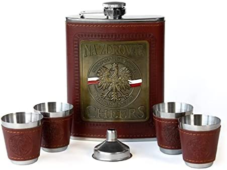 Na Zdrowie Flask and Shot Glass Set- St Patrick's Day