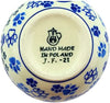 Polish Pottery Cat Paw Print Mug Halloween
