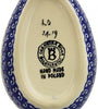 Polish Pottery 5" Spoon Rest. Spring Flowers.