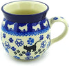 Polish Pottery Cat Paw Print Mug Halloween