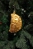 "Fried Golden" Pierogi Glass Christmas Ornament