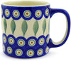 Polish Pottery 12oz Mug- Peacock