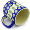 Polish Pottery 12oz Mug- Peacock