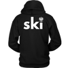 Ski with eagle Hoodie Back Design Only