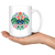 Polish Folk Art Rooster Circle Coffee Mug. 11oz and 15oz