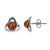 Amber Sterling Silver Celtic Earrings Pendant Set