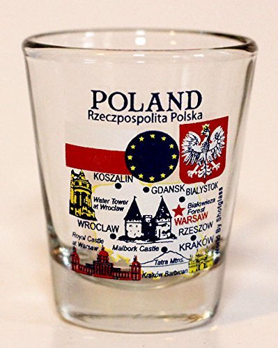 Poland Landmarks and Icons Shot Glass